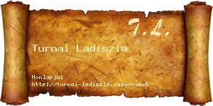 Turnai Ladiszla névjegykártya